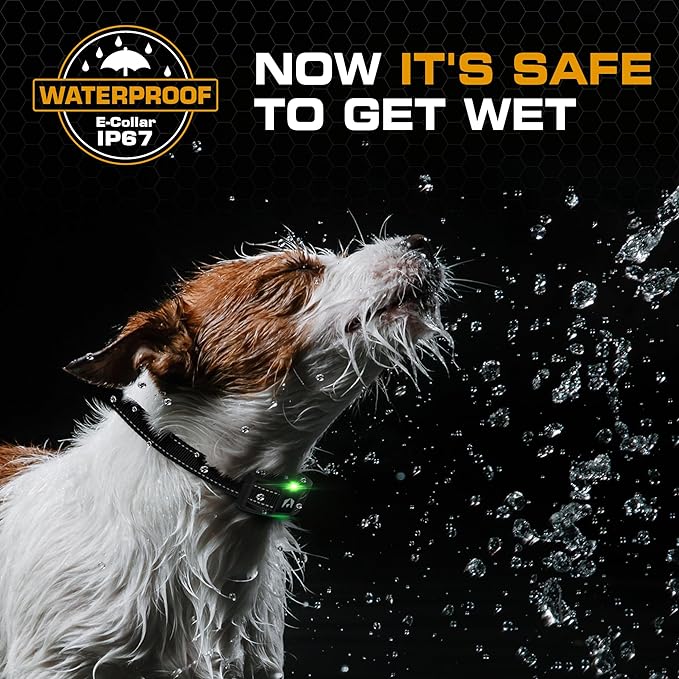 INVIROX Dog Training Collar for Large Dog X2 [2025 Edition] 123 Levels Dog E Collars 1100yd Range, 100% Waterproof, Rechargeable Electric Collars for Medium Dogs, E Collar for Large Dogs