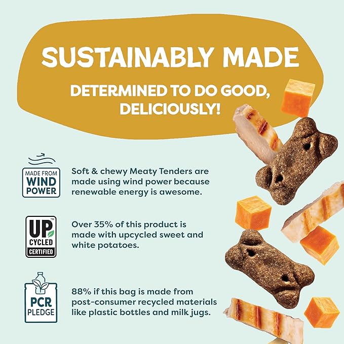 Shameless Pets Soft & Chewy Dog Treats, Cheeky Chicken Meaty Tenders, 8oz – Real Chicken is 1st Ingredient – Grain Free, No Corn or Soy – Digestive Support – for Small, Medium & Large Dogs