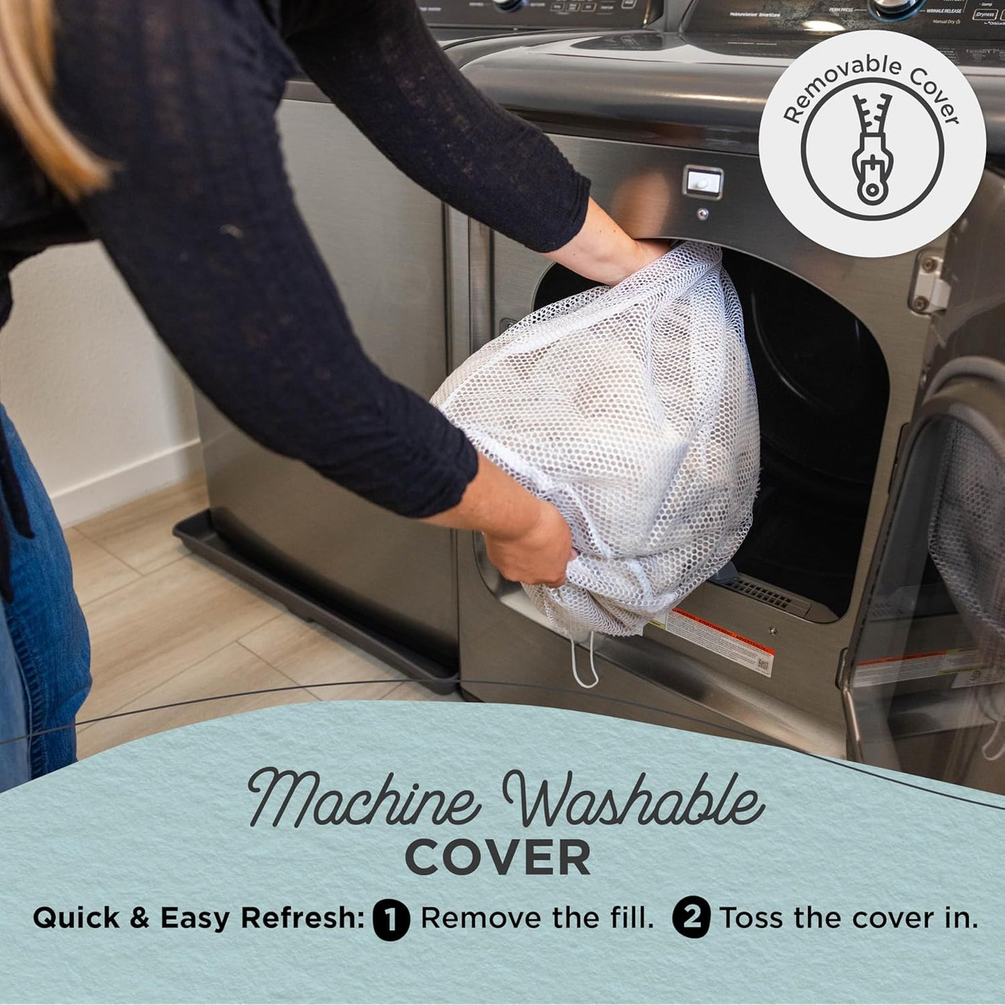 Best Friends by Sheri Patterned Lux Faux Fur Calming Donut Dog Bed, Gray, Medium, 30x30