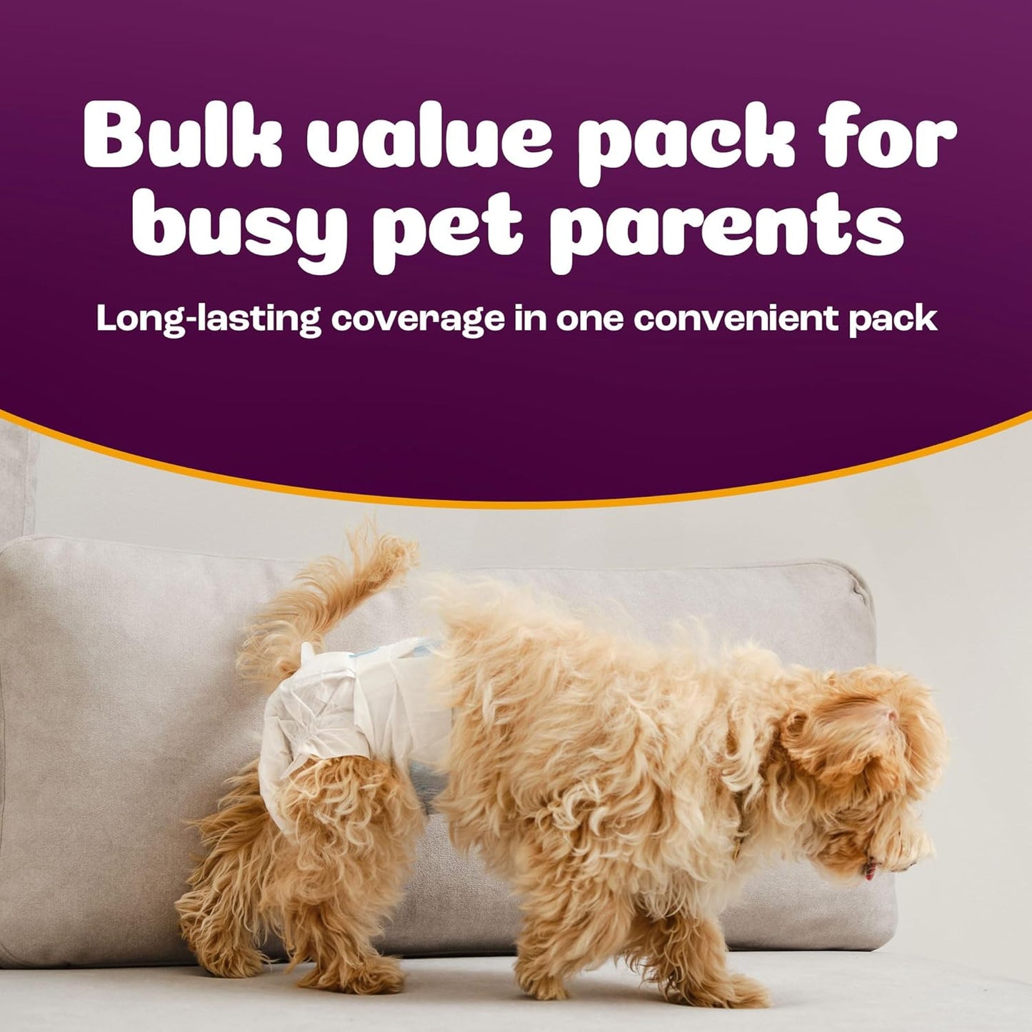 Inspire Pet Care Dog Diapers Female Dogs | Bulk Value Doggie Incontinence, Accidents, for Heat, Pee or Period and Housebreaking (Small (50 Count))