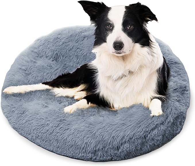Active Pets Medium Dog Bed, Calming Orthopedic Pet Bedding for Anxiety Relief, Joint Support & Comfort, Washable Dog Furniture, Med 45lbs, Dark Grey