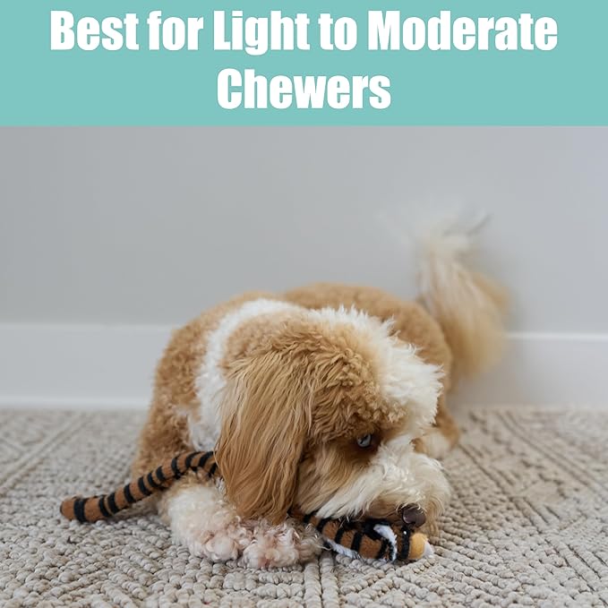 SPOT Skinneeez Jungle Cat 14 Inch Stuffing-Free Plush Squeaky Dog Toy – Soft Interactive Chew Toy for Small and Medium Dogs – Mess-Free Play for Light & Moderate Chewers