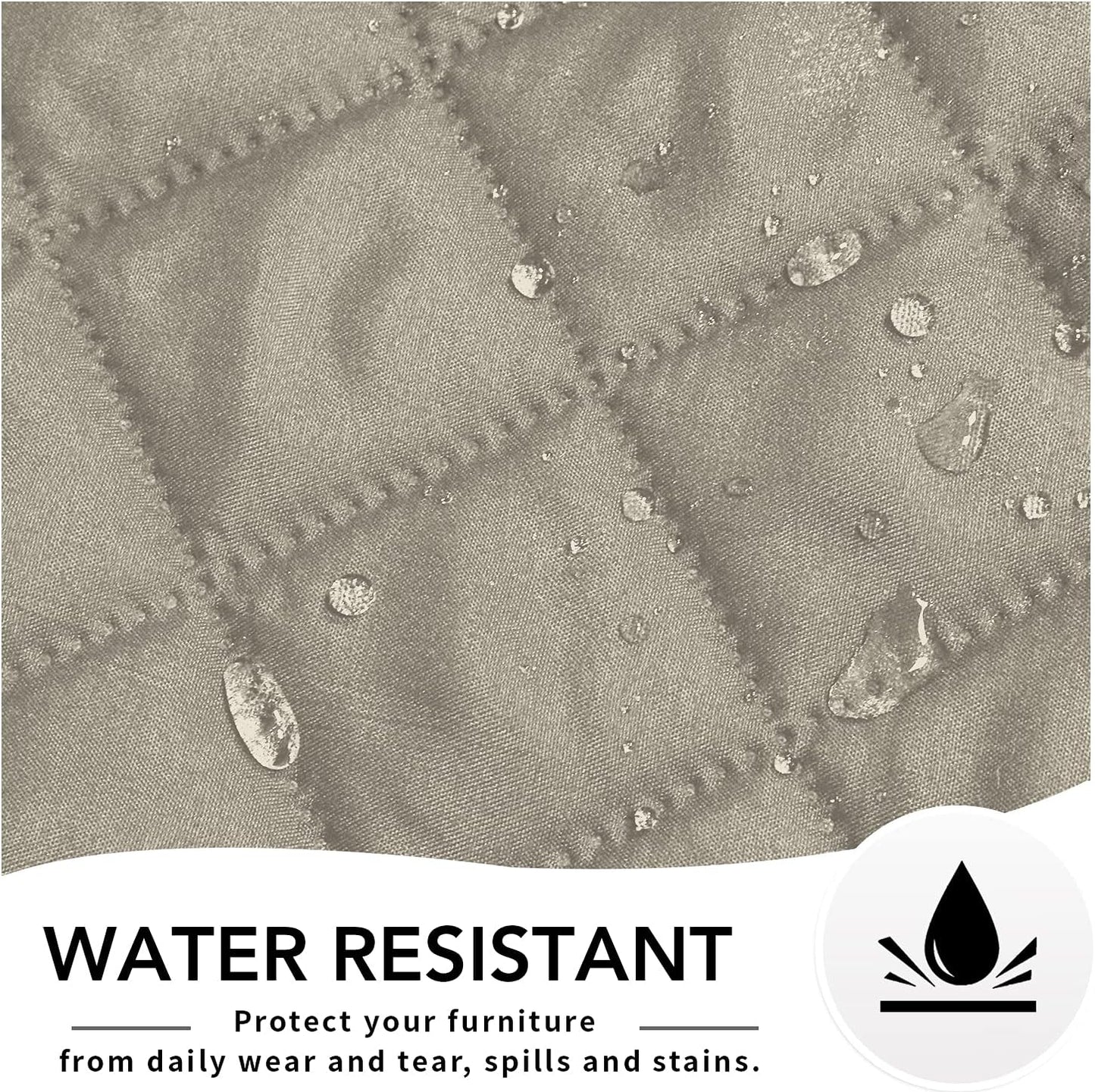 Easy-Going Oversized Recliner Chair Slipcover Reversible Sofa Cover Water Resistant Couch Cover Furniture Protector with Elastic Straps for Pets Dog (Oversized Recliner, Beige/Beige)