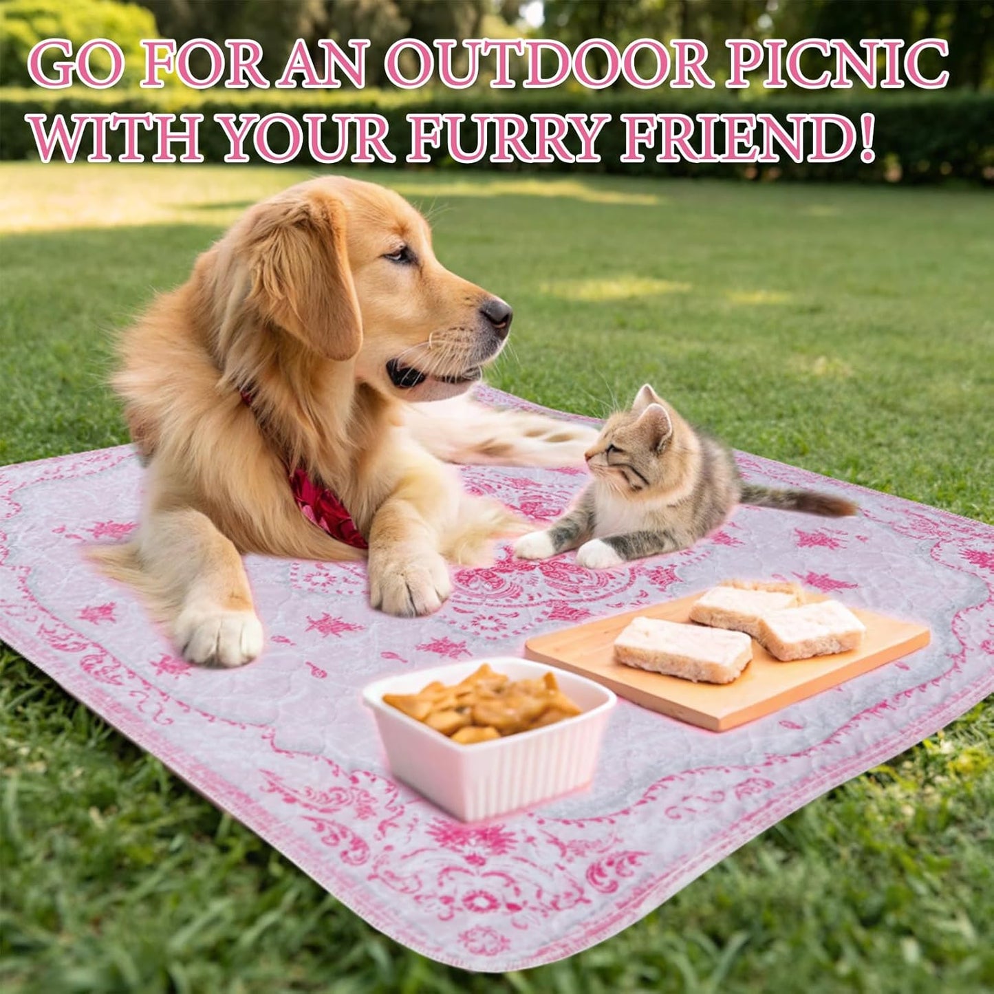 Homimp Washable Pee Pads for Dogs, 2 Pack Reusable Puppy Pads Waterproof, Absorbent and Leakproof Dog Pee Pads, Non Slip Puppy Training Pads, Pet Mat for Floor,Crate,Couch,Whelping,Pink, 36"x41"