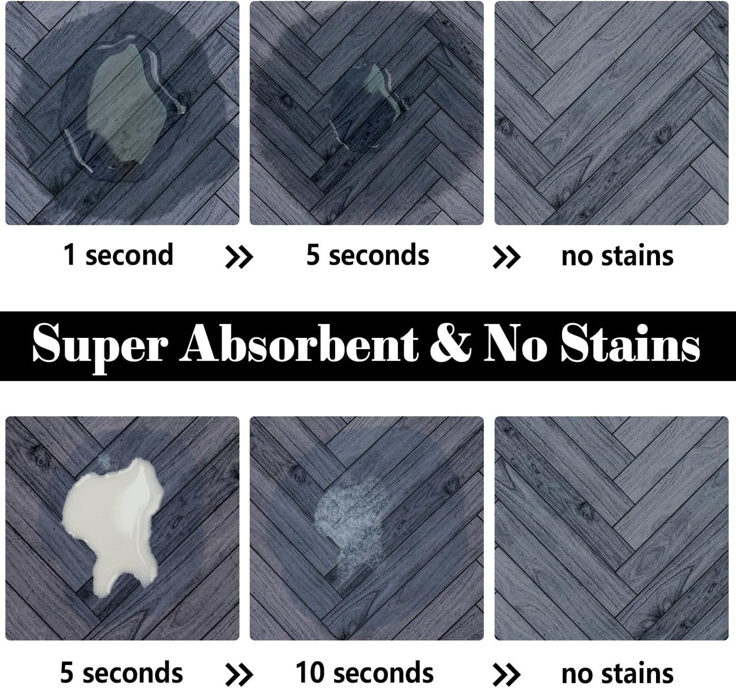 Dog Food Mats for Floors Absorbent, Pet Cat Food Mat - Quick Dry Dog Bowl Mats for Food and Water, Eco-Friendly Boho Pet Supplies