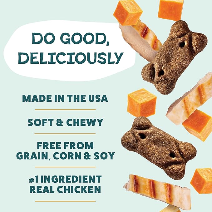 Shameless Pets Soft & Chewy Dog Treats, Cheeky Chicken Meaty Tenders, 8oz – Real Chicken is 1st Ingredient – Grain Free, No Corn or Soy – Digestive Support – for Small, Medium & Large Dogs