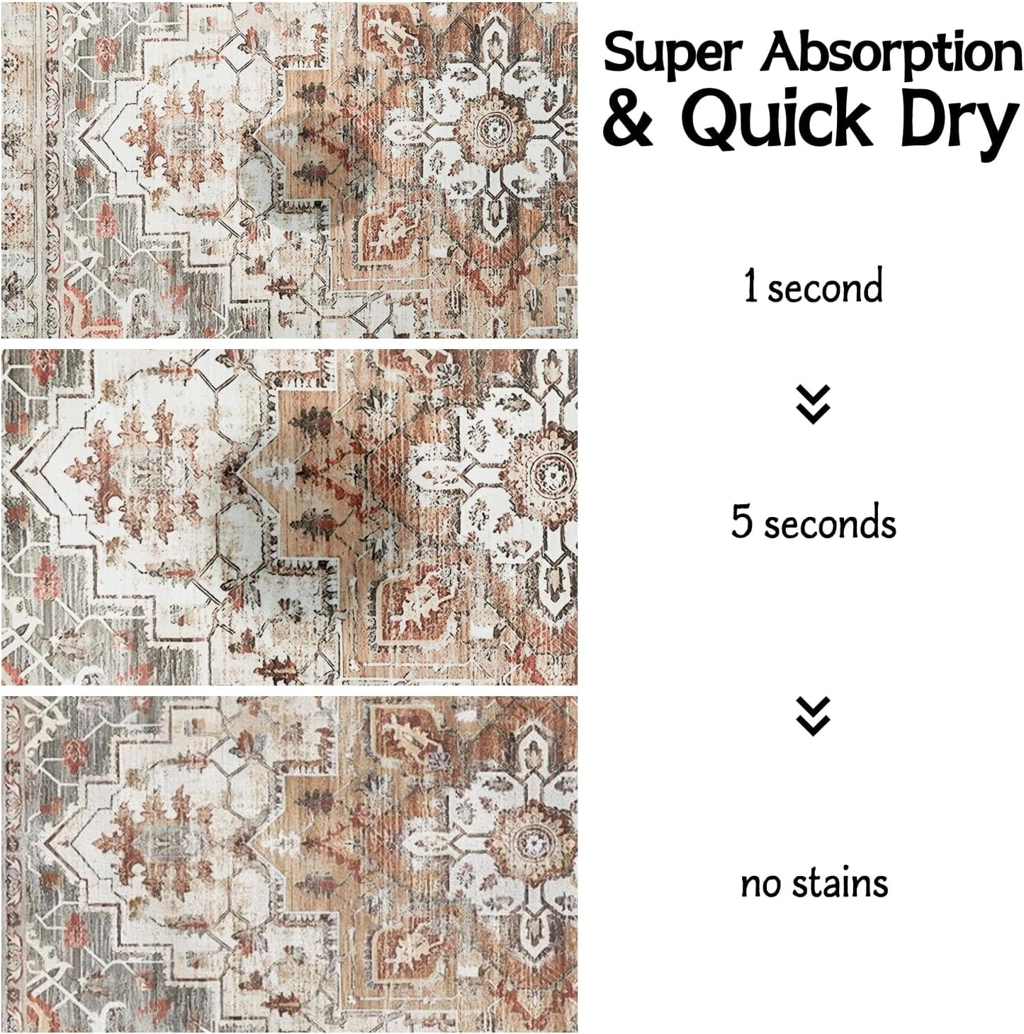 Pet Food Mats for Floor, Absorbent Dog Mat for Food and Water Dispenser Mat, Dog Food Mat Quick Dry Cat Food Mat Pet Supplies