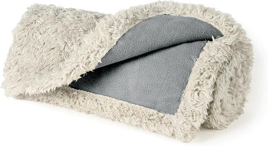 Kritter Planet Waterproof Dog Blankets for Small Dogs, Puppy Blankets for Litter, Cat Blankets for Indoor Cats Washable, Reversible Fleece Pet Mat for Crates, Car Seats, and Furniture