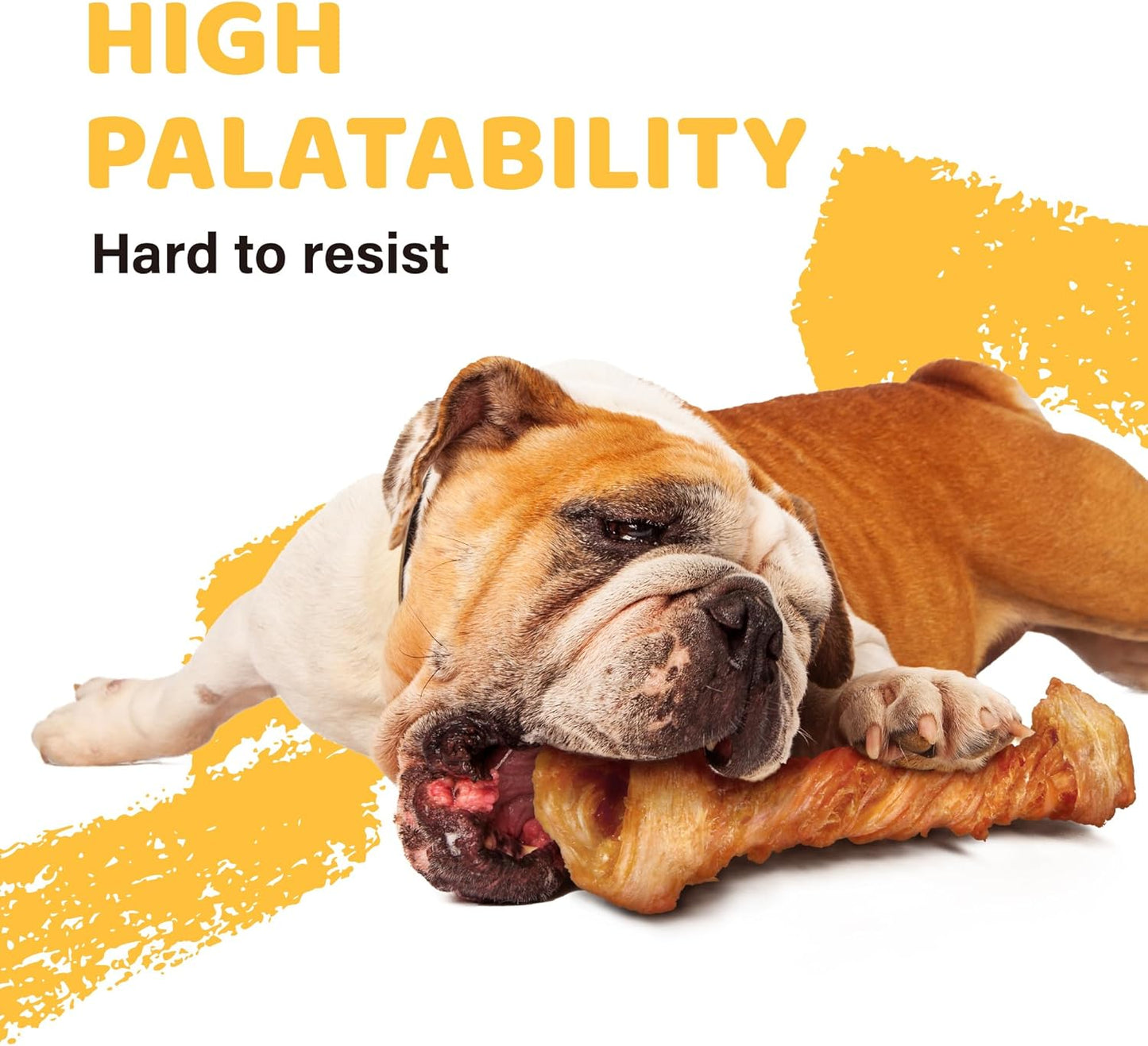 iPaw Turkey Tendon for Dogs 40 Pcs Bulk Pack, Ingredient Sourced from USA, Hypoallergenic, All Natural Human Grade Puppy Chew, Dog Treats for Signature Series, Rawhide Alternative, Bone (Small)