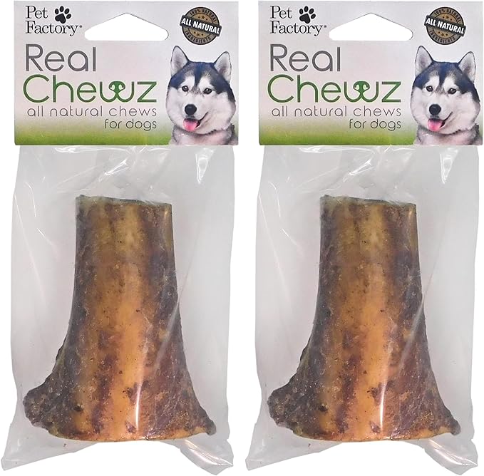 Pet Factory Real Chewz 4" Center Bone Dog Chew Treat, 100% All-Natural - 1 Count/2 Pack