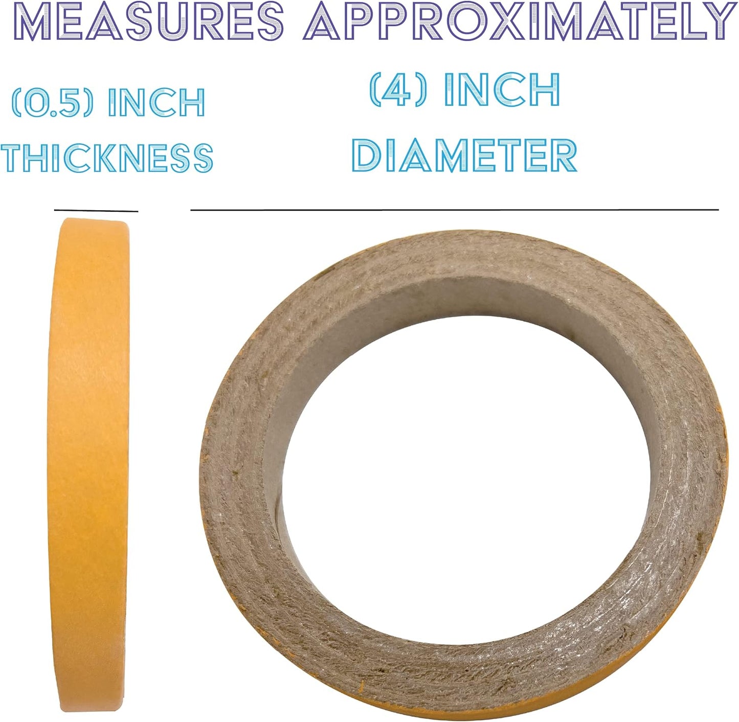 8014 Big 4 Inch Donuts Pk18 - Large Size Compressed Cardboard Chewable Bird Foot Toys, Bright Outer Paper Strip, Lots of Shreddable Layers, Great for Med to Large Size Birds