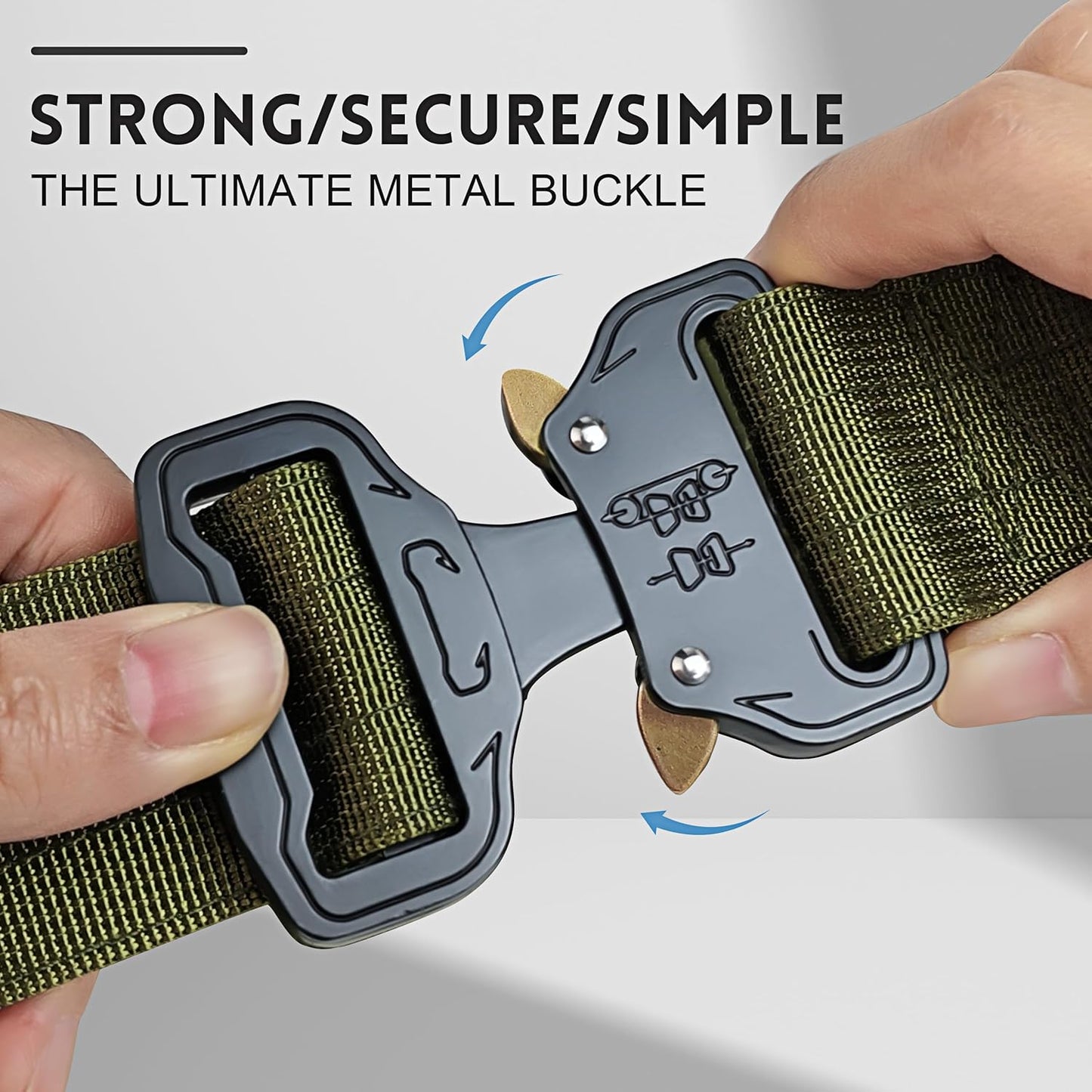 Personalized Tactical Dog Collar for Large Dogs, Heavy Duty Military Collar with Name, Made of Thick Nylon and Strong Metal Buckle for Maximum Durability, Available in Pink, Blue, Black, and Green