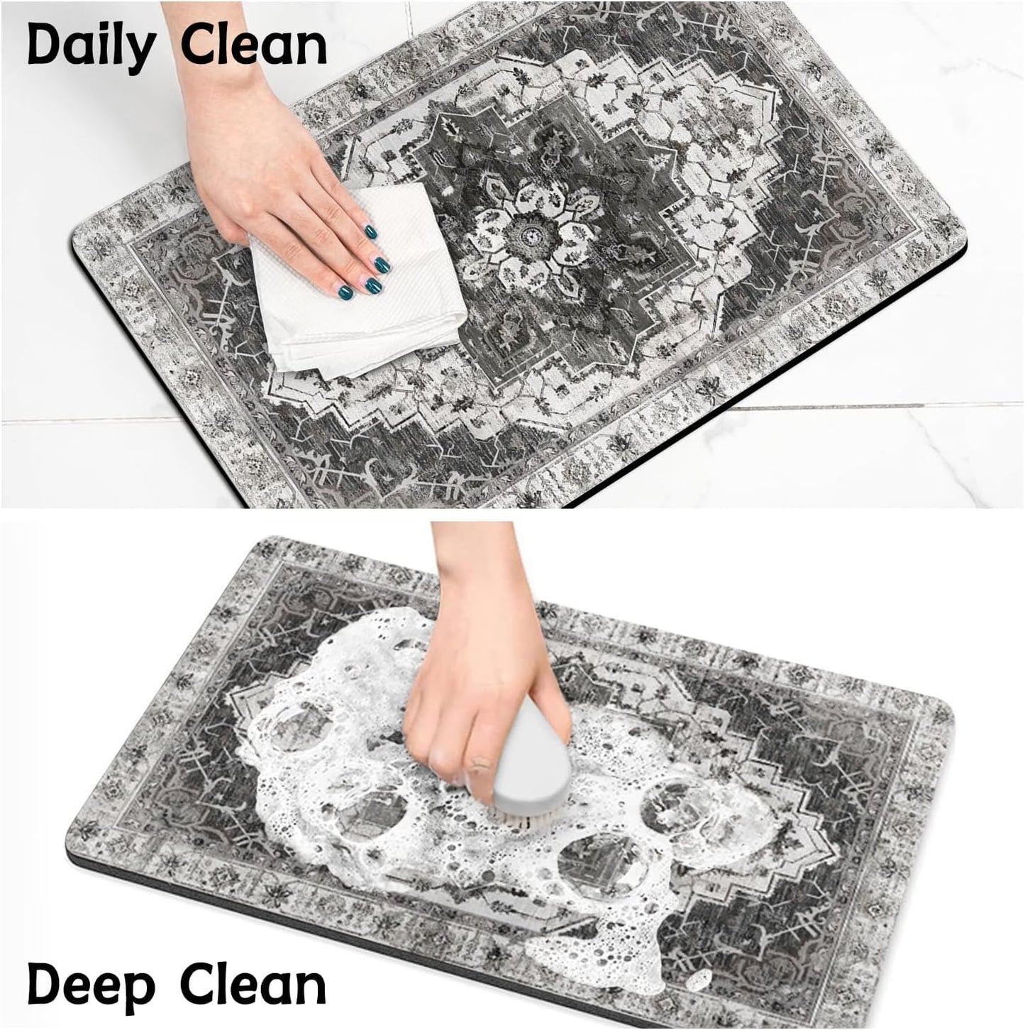 Pet Food Mats for Floor, Absorbent Dog Mat for Food and Water Dispenser Mat, Dog Food Mat Quick Dry Cat Food Mat Pet Supplies