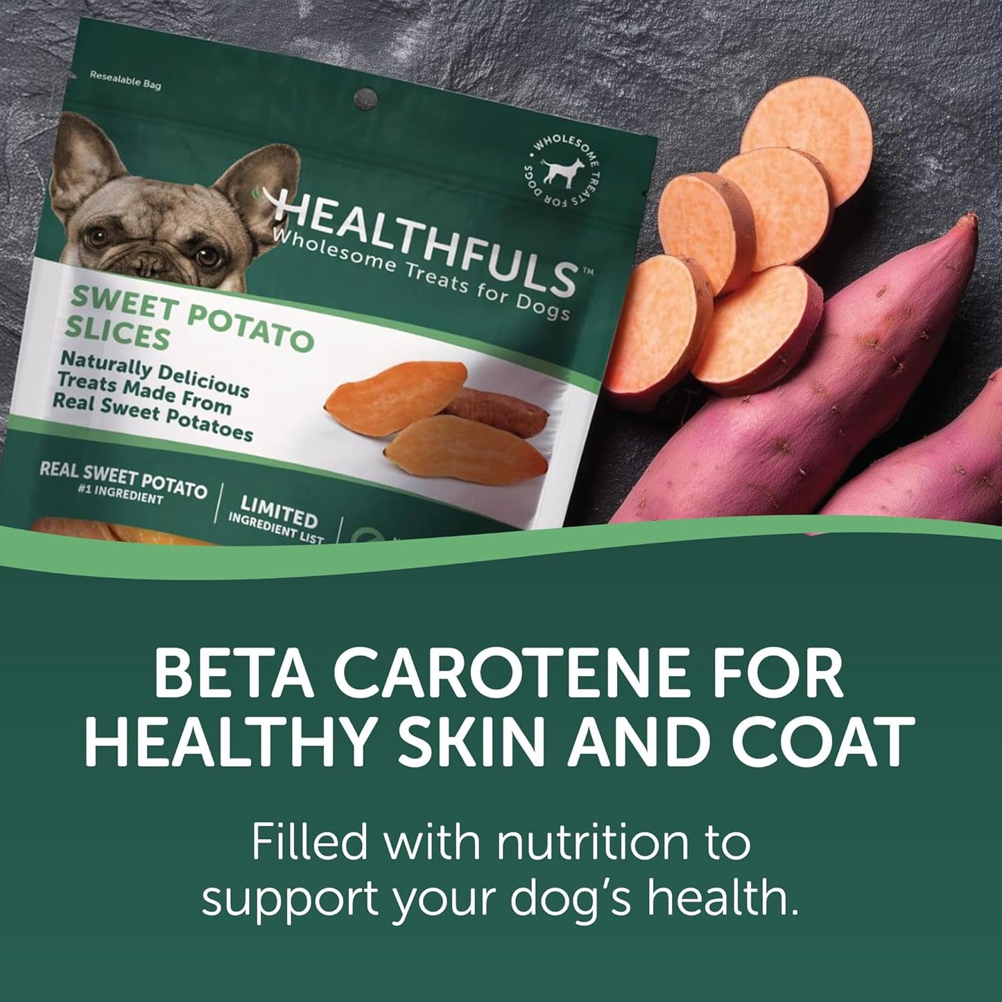 Healthfuls Sweet Potato Slices Dog Treats, 16oz