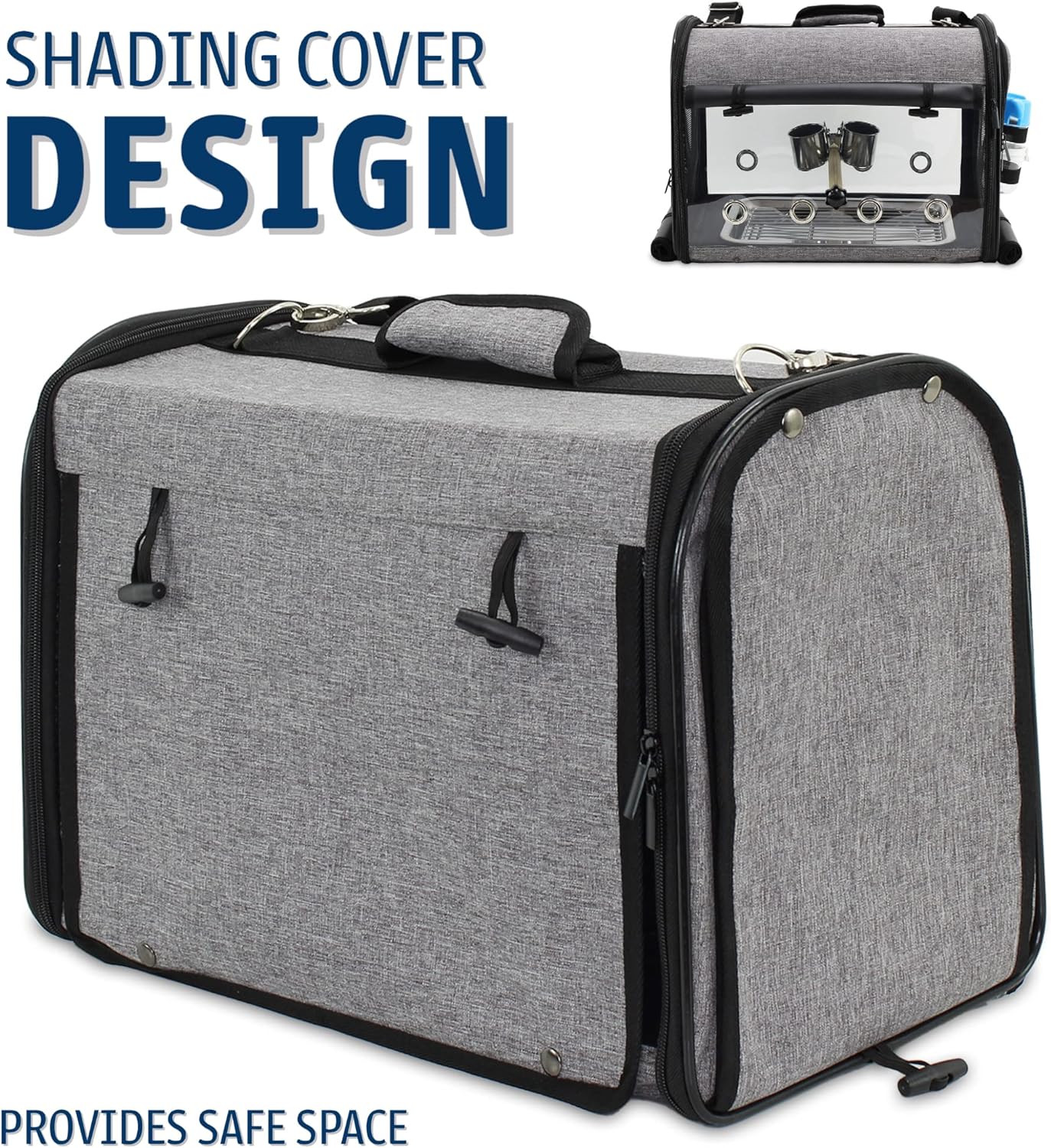 Bird Carrier Bag Bird Travel Cage with Stand, Lightweight Backpack for Parrot, Portable Bird Travel Bag, Pet Transparent Breathable Travel Cage