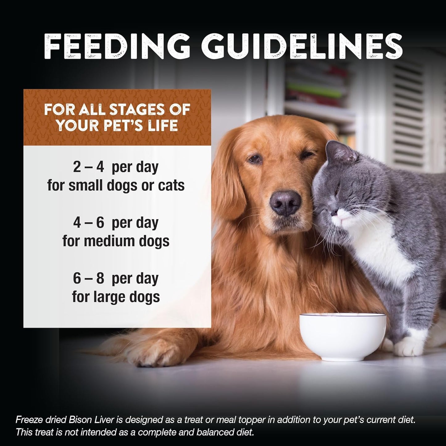 Northwest Naturals Raw Rewards Freeze-Dried Bison Liver Treats for Dogs and Cats - Bite-Sized Pieces - Healthy, 1 Ingredient, Human Grade Pet Food, All Natural, Proudly Made in USA, 3 Oz (Pack of 3)