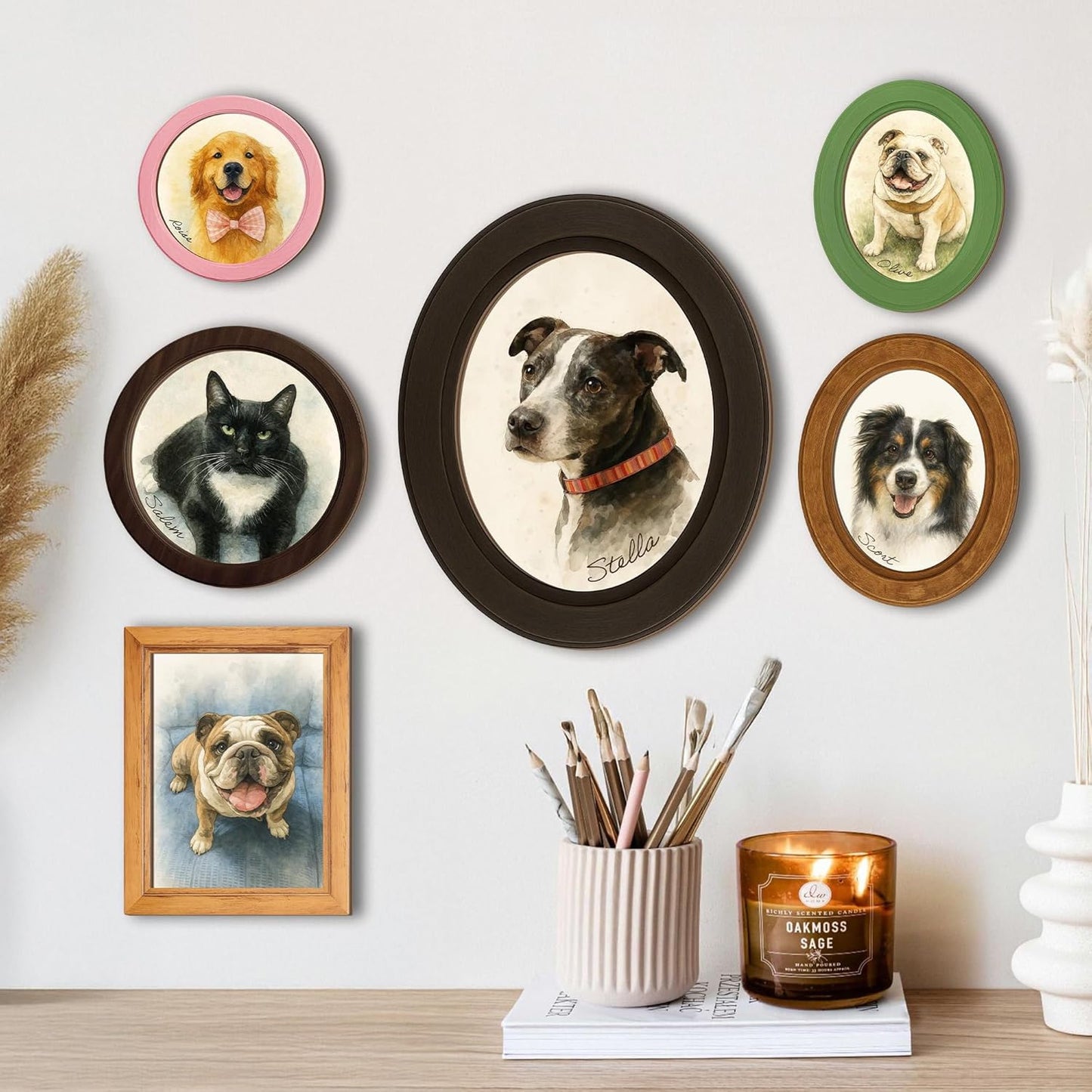 Personalized Pet Portrait on Wood – Custom Pet Portrait from Photo, Wooden Pet Memorial Keepsake, Pet Loss Sympathy Gift, Gift for Pet Lovers