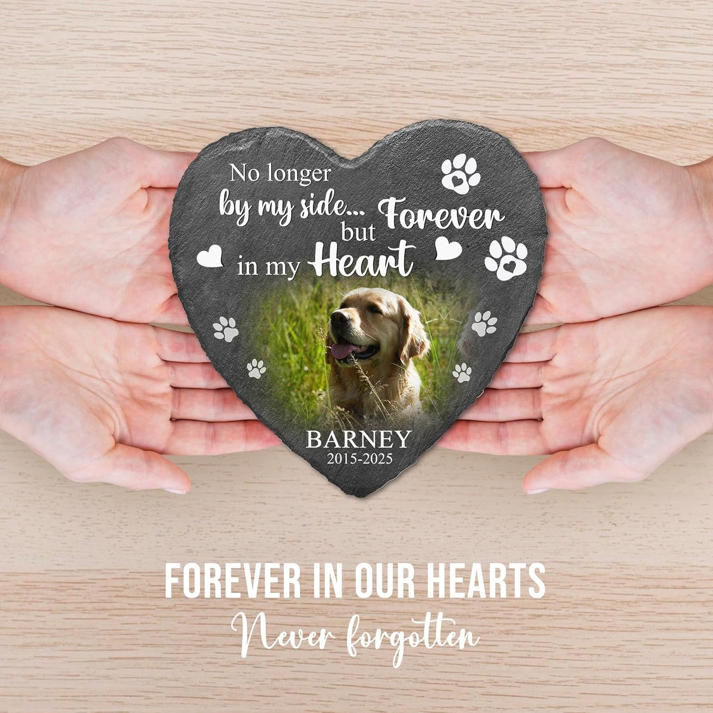 Personalized Memory Stone for Pets Dog Plaques Memorial for Cat | Pet Loss Plaque Personalized Gifts for Dogs | Pet Plaque Memorial Dog Gifts with Photo | Best Keepsakes for Furry Friends