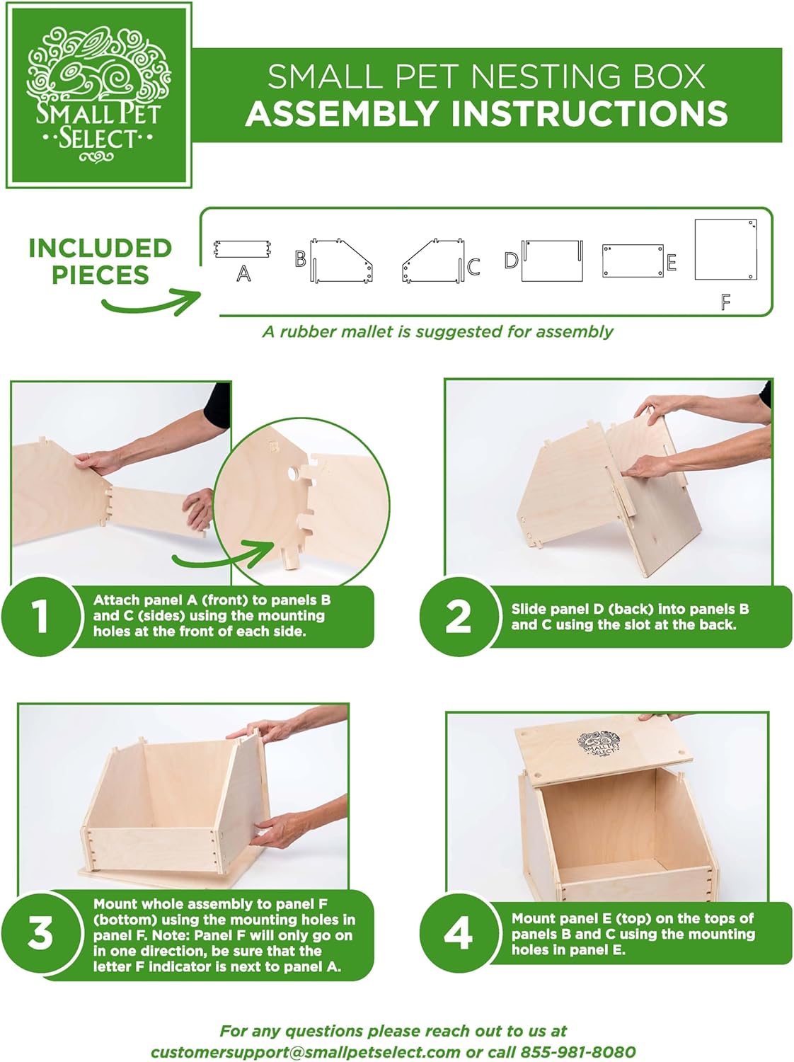 Small Pet Select - Chicken Nesting Box, 15x15x11, for Hens Laying Eggs, Wooden, Chicken Coop Nest Box, Made in The USA