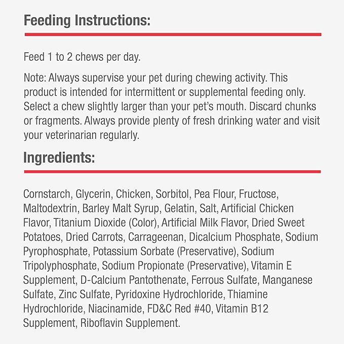 DreamBone DreamSticks, Rawhide Free Dog Chew Sticks Made with Real Chicken and Vegetables, 9 Sticks