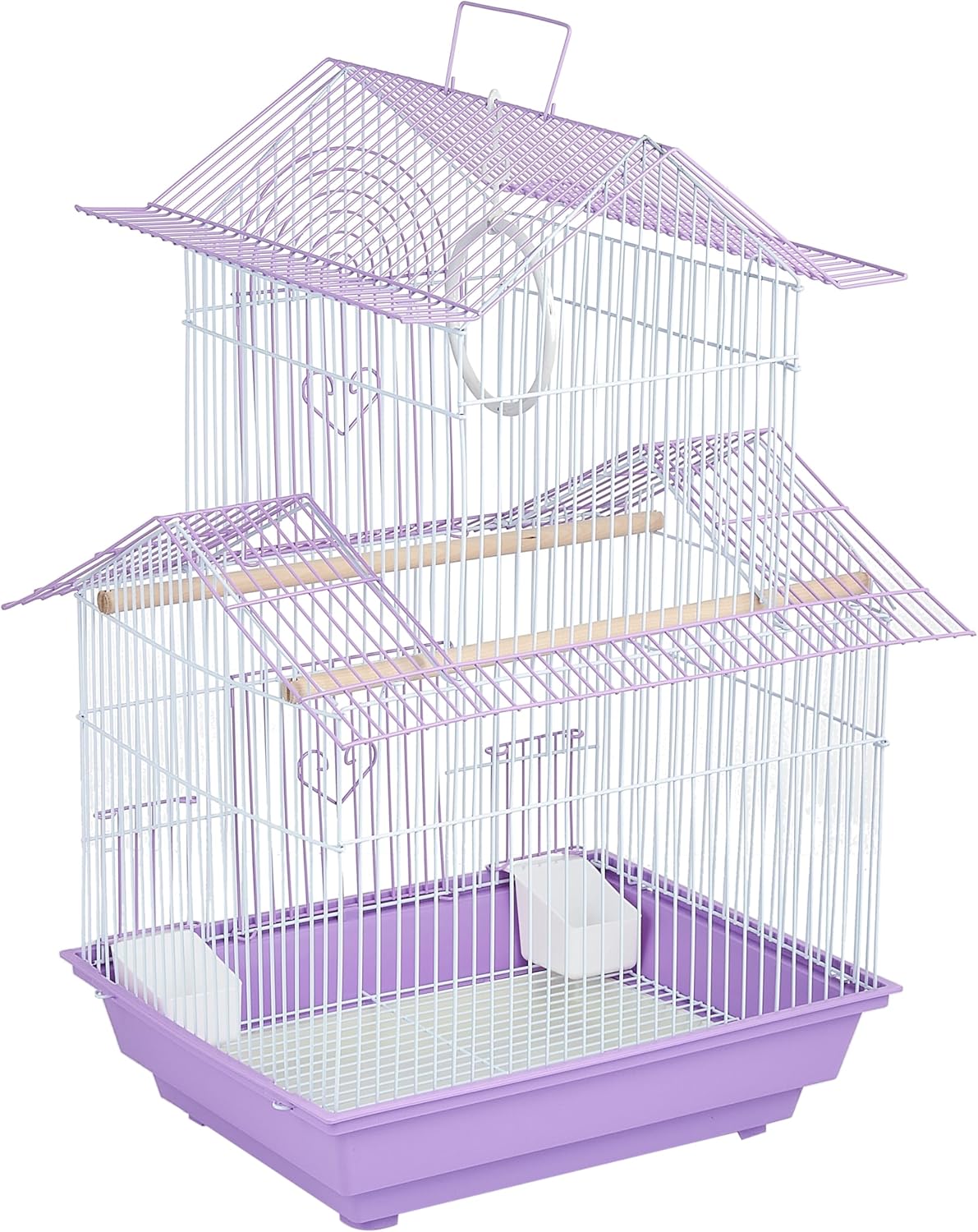 Prevue Hendryx SP1720-3 Shanghai Parakeet Cage, Lilac and White