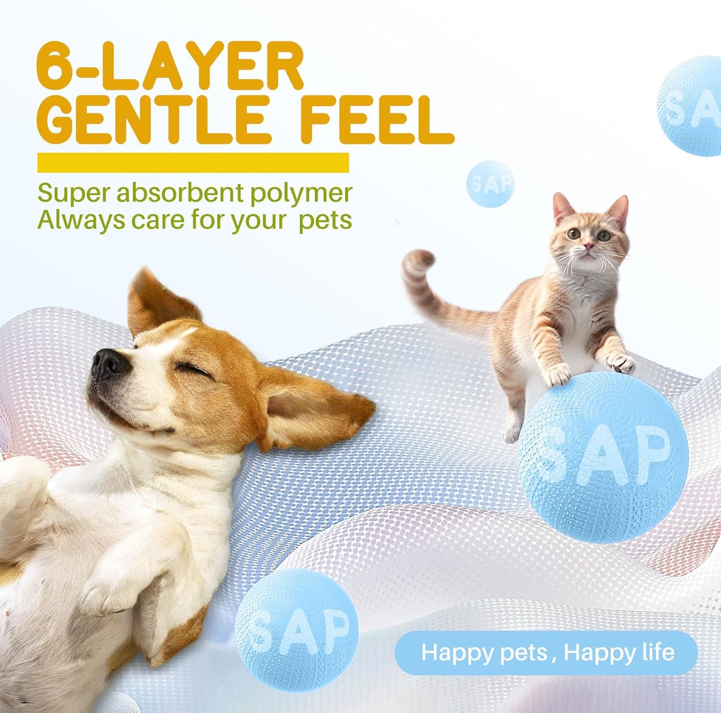 MoMoCo Potty Pads 22"x22", 30 Count – Puppy Training Pads, Leak-Proof & Super Absorbent, Disposable Pads for Dogs, Cats & Rabbits