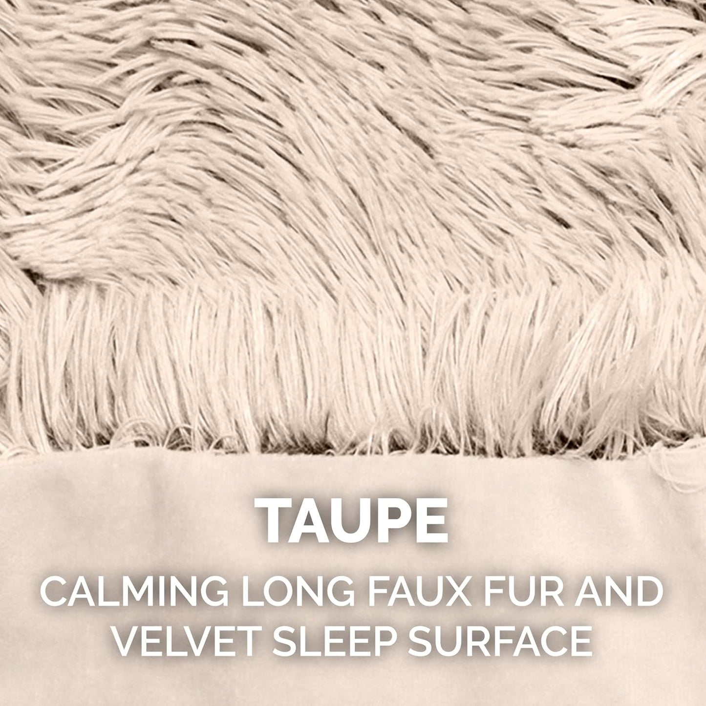 Furhaven Waterproof Throw Blanket for Dogs & Indoor Cats, Washable - Shaggy Plush Calming Long Faux Fur & Velvet Dog Blanket - Taupe, Small