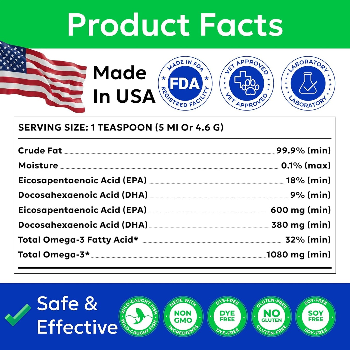 Bark&Spark Fish Oil for Dogs - Natural Omega-3 - Skin & Coat Support - Liquid Food Supplement for Pets - Natural EPA + DHA Fatty Acids for Joint Function, Immune & Heart Health 8oz - Salmon