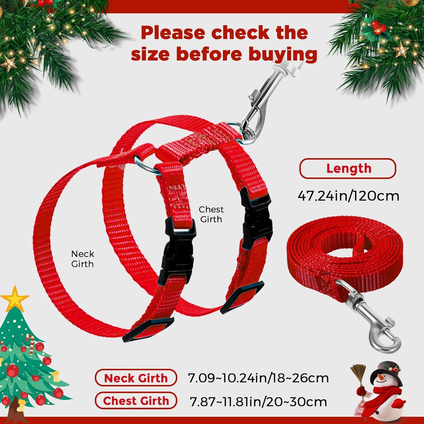 Outus 5 Pieces Adjustable Rabbit Harness and Leash Set Escape Proof Bunny Harness Vest for Pet Running Walk Jogging Bunny Cat Puppy Kitten Ferret and Other Small Pet(Vivid Color)