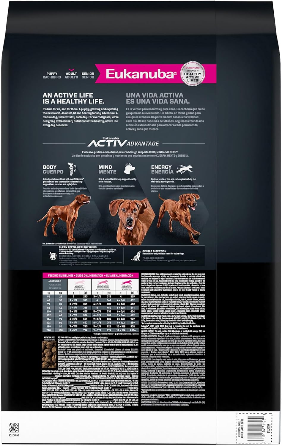 EUKANUBA Adult Large Breed Dry Dog Food, 40 lb Bag