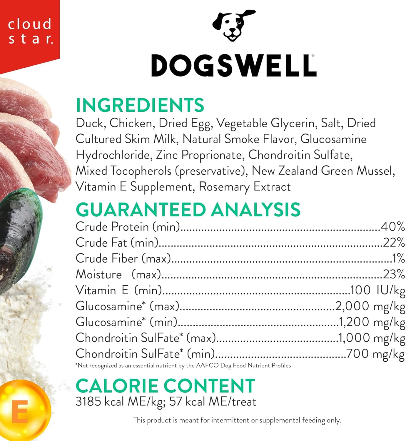 Dogswell Hip and Joint Grain-Free Duck Grillers for Dogs, 10 oz. Bag