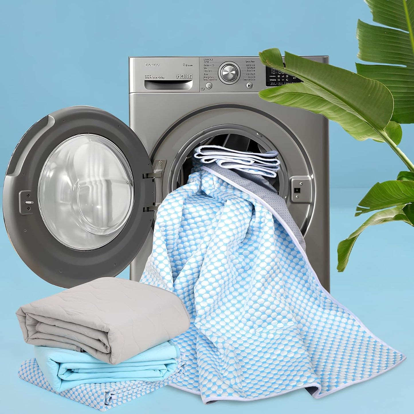 Cooling Blanket for Dogs - Q-MAX>0.4 Waterproof Pet Throw Blanket Bed Cover, Non-Slip Dog Blankets for Couch Protector, Washable Furniture Cover for Summer, Pearl Blue,30x40