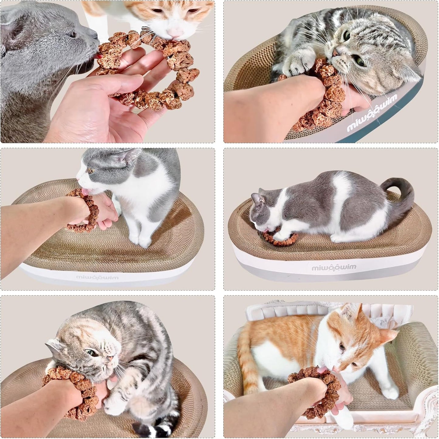 Natural Silvervine Gall Fruit Cat-Attracting Bracelet,Interactive Cat Toy for Indoor Cats,Cat Chew Toy with Gallfruit | Catnip & Silvervine Alternative, Stress Relief & Gift