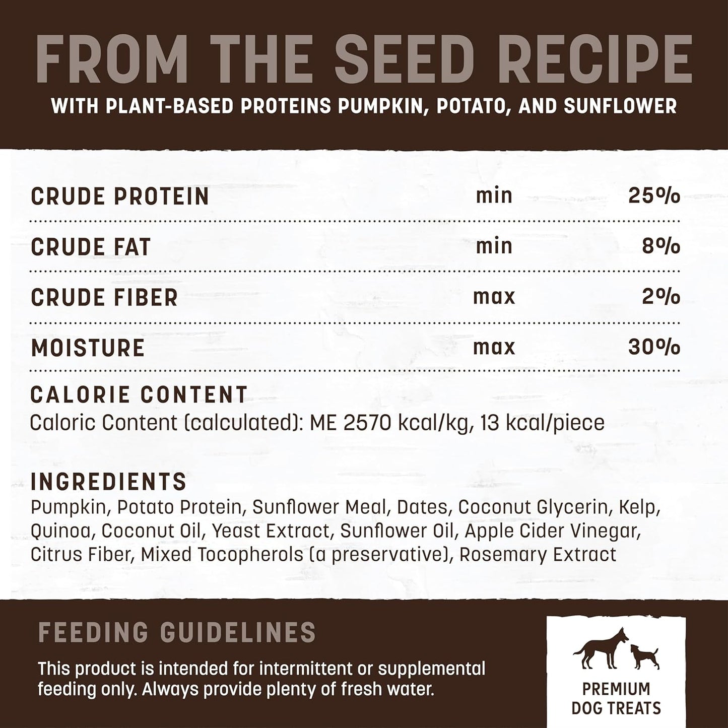 Earth Animal Wisdom Air-Dried Jerky from The Seed Recipe | Dog Treats | Dog Snacks | Premium Natural Plant-Based Jerky Strips | 4 oz |Made in The USA (Pack of 3)