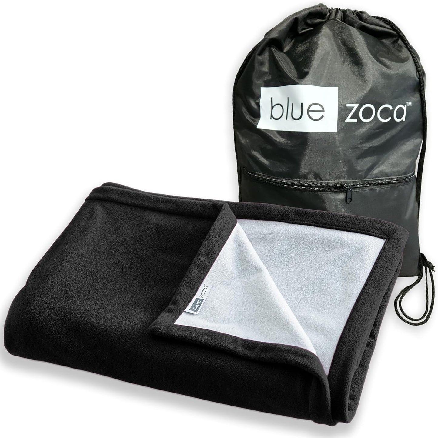 Beach Blanket Waterproof Sandproof Waterproof Blanket for Camping, Hiking, Outdoor Sporting Events, Picnics & More | Machine Washable & Pet Friendly | Travel Size - 65x50in Black