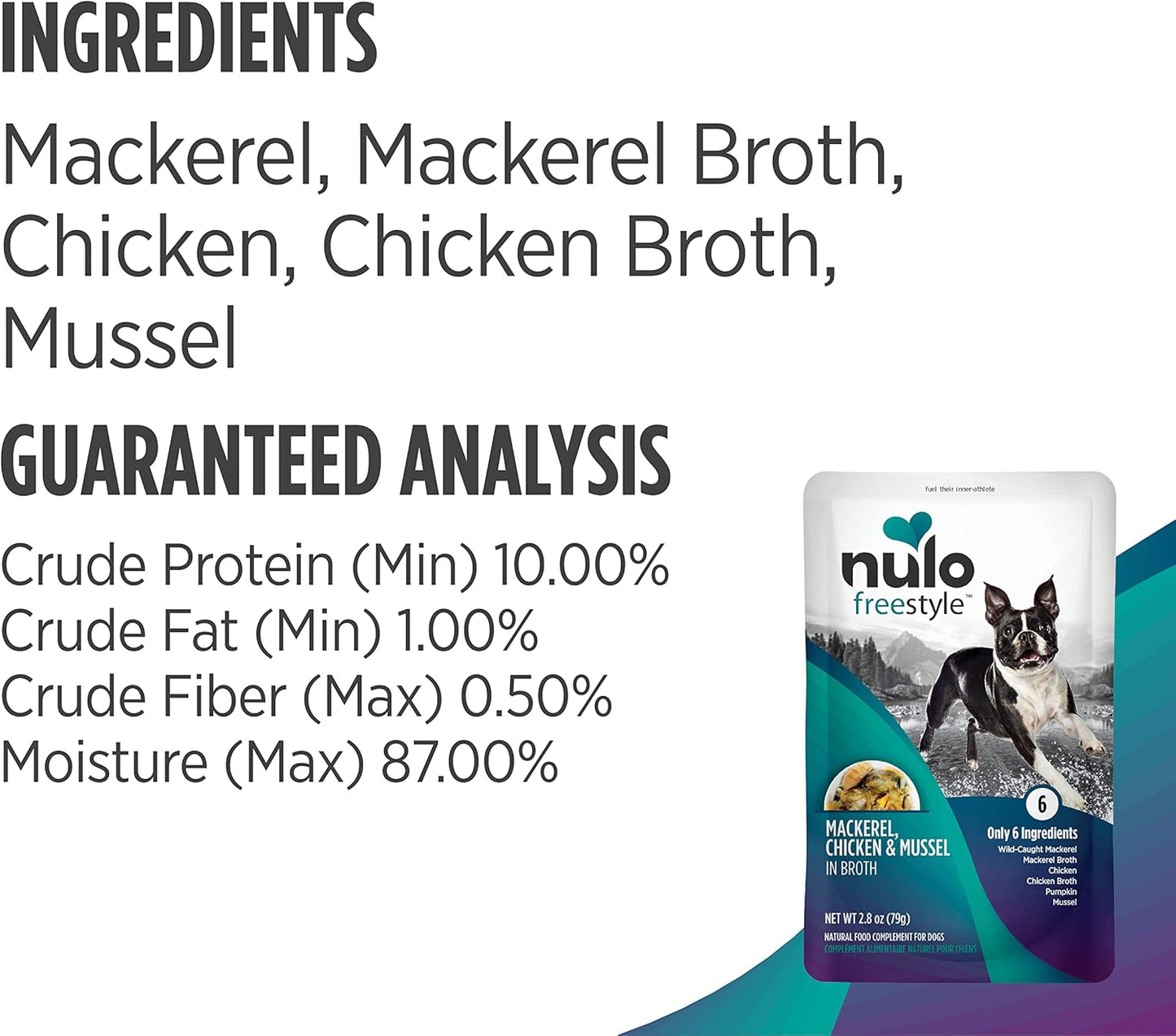 Nulo Freestyle Variety Flavor Real Meat Grain-Free Premium Puppy & Dog Food Topper, 2.8 Ounce (Pack of 6)