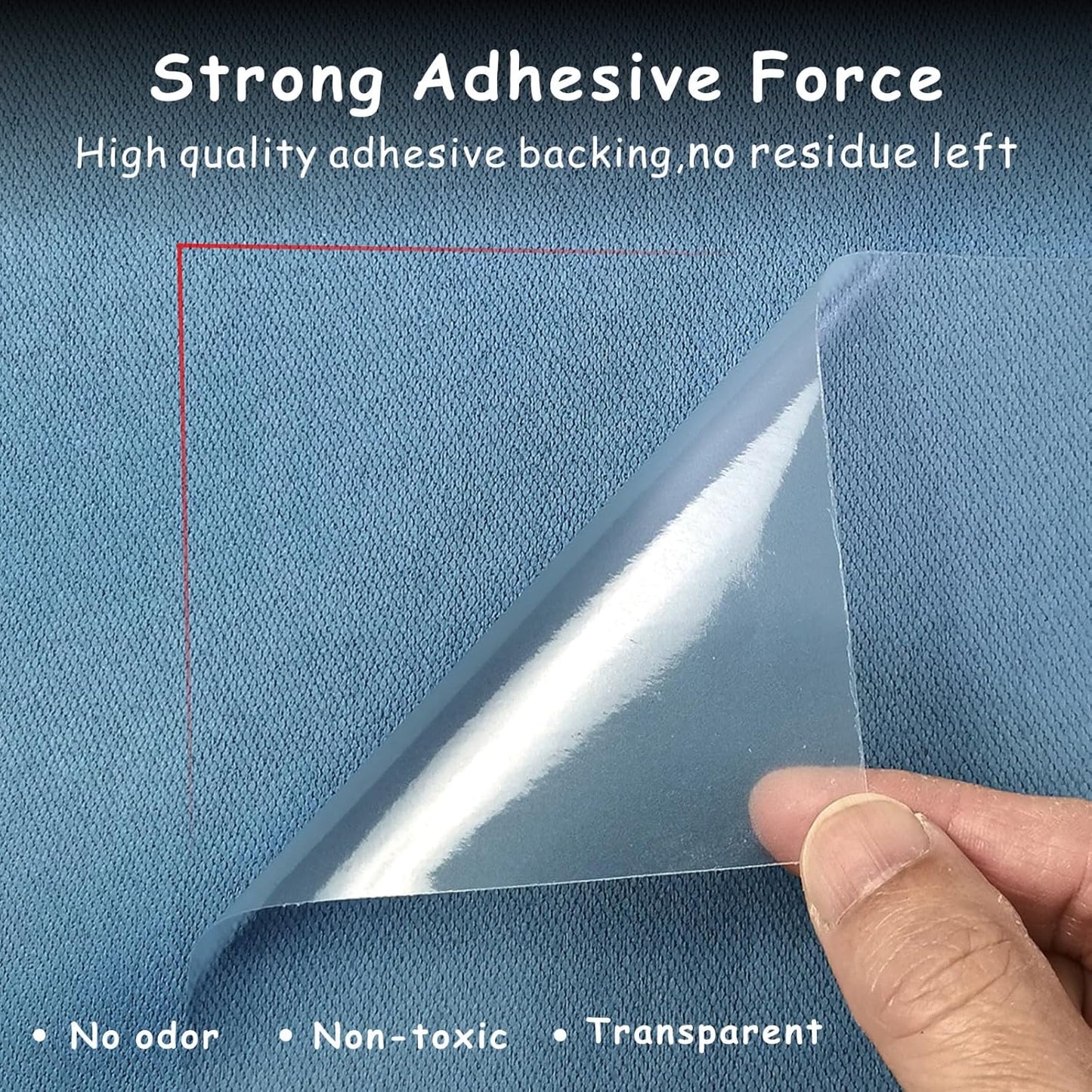 Cat Scratch Furniture Protector 12-Pack – Clear Self-Adhesive Couch Guards – Anti-Scratch Deterrent for Sofa and Upholstery（6+6=12）