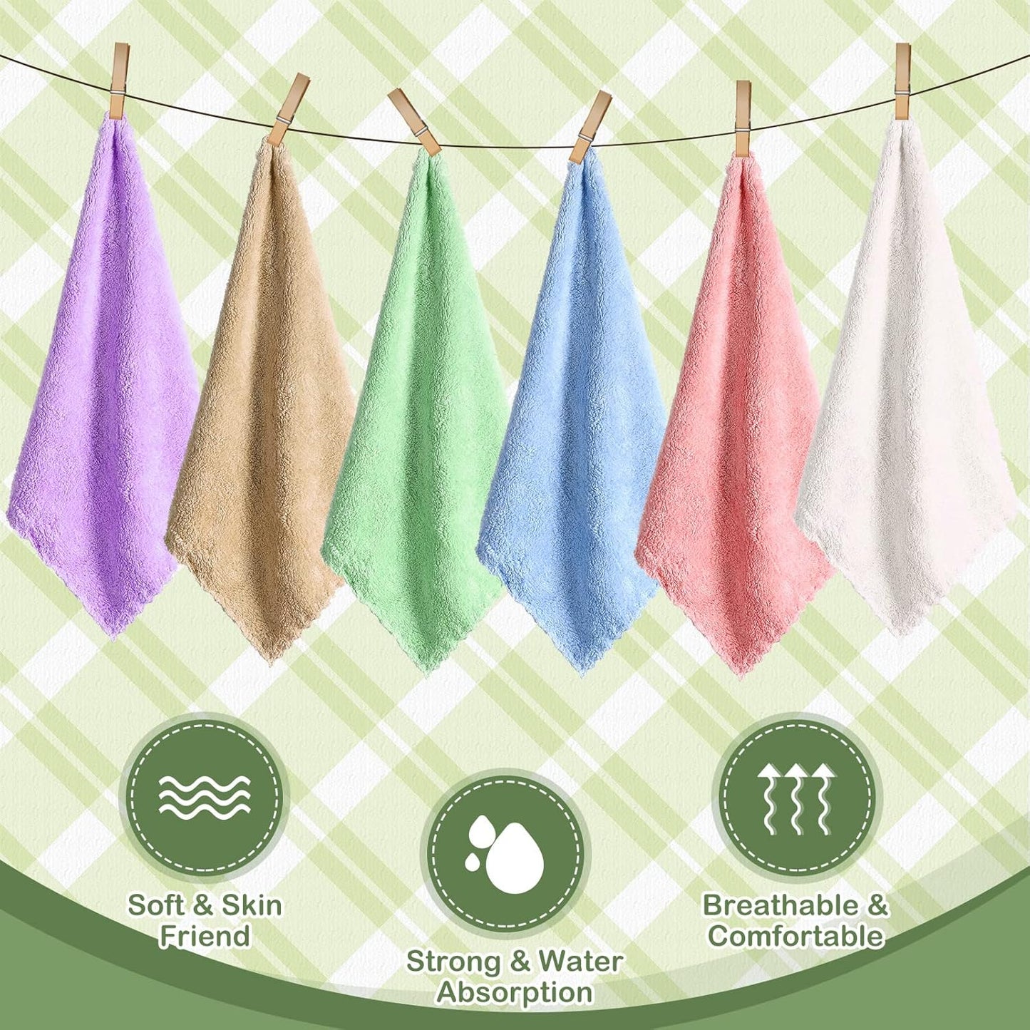 24 Pcs Guinea Pig Fleece Bedding Blankets Bulk Washable Small Animal Fleece Cage Liners Pet Wash Cloth Sleeping Mat Cover for Hamster Chinchilla Rabbit Hedgehog(11.8 x 11.8 Inch,Multicolor)