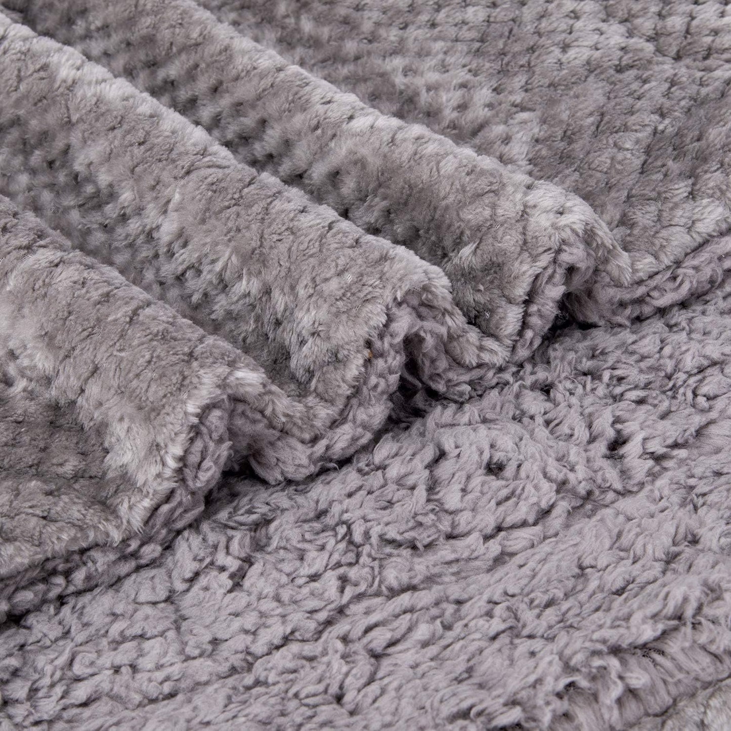 Fuzzy Dog Blanket or Cat Blanket or Pet Blanket, Warm and Soft, Plush Fleece Receiving Blankets for Dog Bed and Cat Bed, Couch, Sofa, Travel and Outdoor, Camping (Blanket (24" x 32"), DG-Flint Gray)