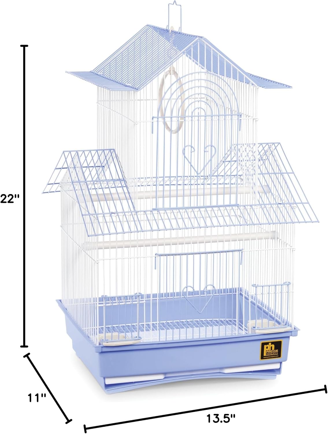 Prevue Hendryx SP1720-2 Shanghai Parakeet Cage, Blue and White