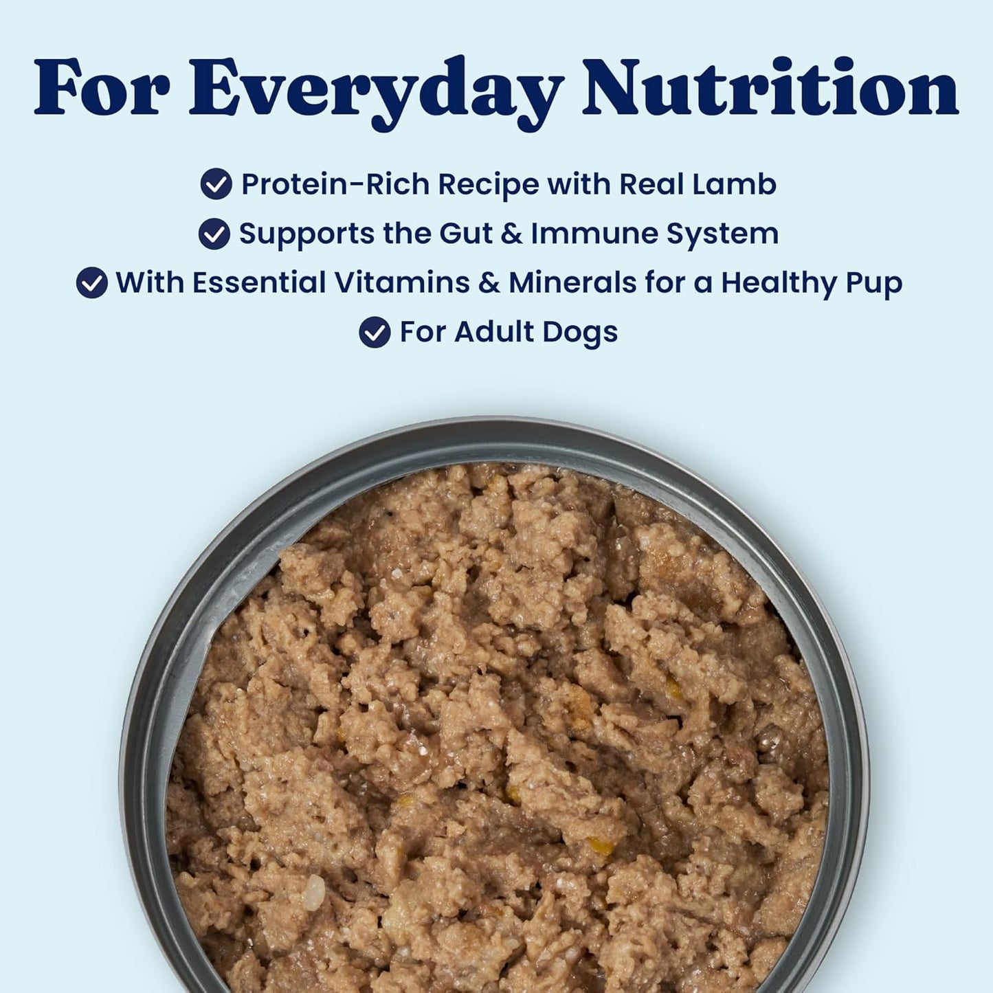Solid Gold Canned Dog Food for Adult & Senior Dogs - High Protein Wet Dog Food w/Real Lamb, Whole Grains & Probiotics for Gut Health & Immunity - Small, Medium & Large Breed Dogs - 6ct 12.5oz Cans