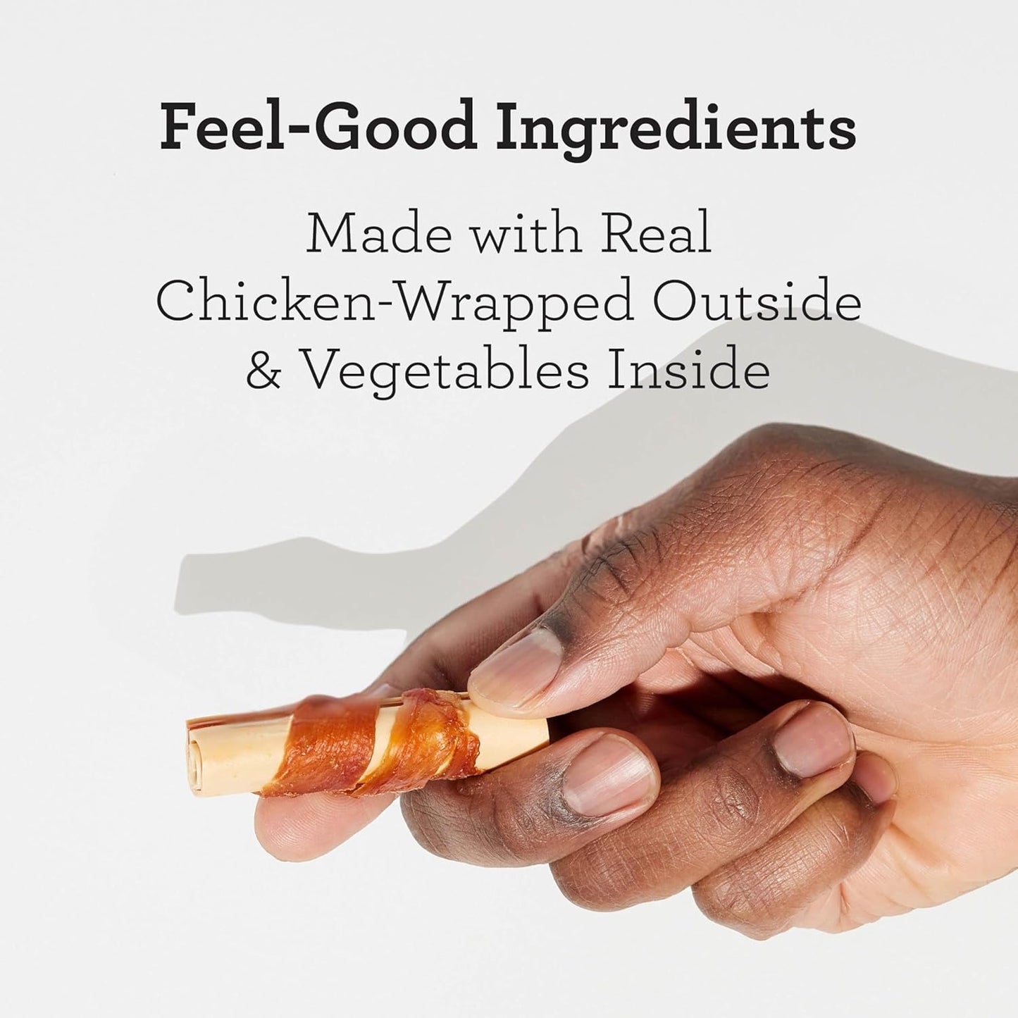 DreamBone Mini Sticks Wrapped With Real Chicken, Rawhide Free Dog Chew Sticks, 15 Count