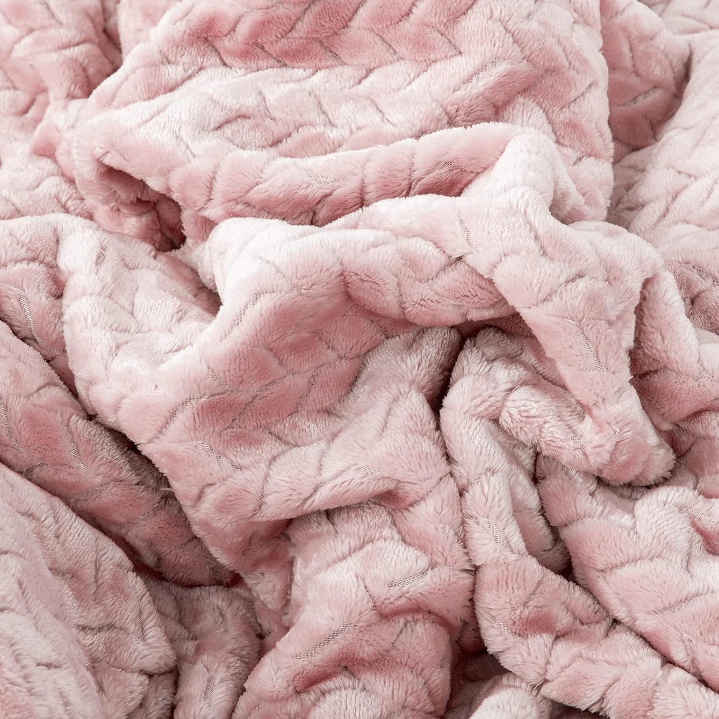 Fuzzy Blanket or Fluffy Blanket for Baby Girl or boy, Soft Warm Cozy Coral Fleece Toddler, Infant or Newborn Receiving Blanket for Crib, Stroller, Travel, Outdoor (40" x 48", MD-Sakura Pink)