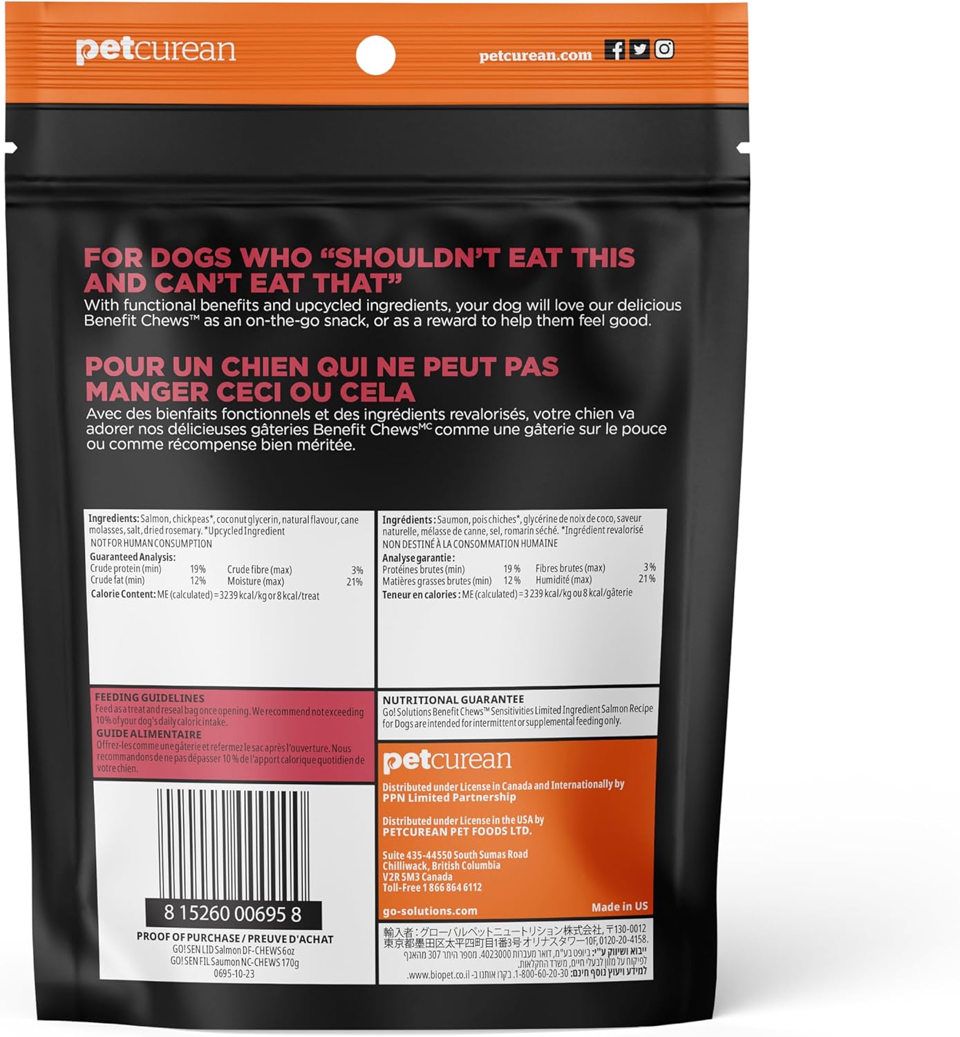 Go! Solutions Sensitivities - Limited Ingredient Dog Treats Salmon Recipe - Soft and Chewy Dog Treats, 6 oz Bag