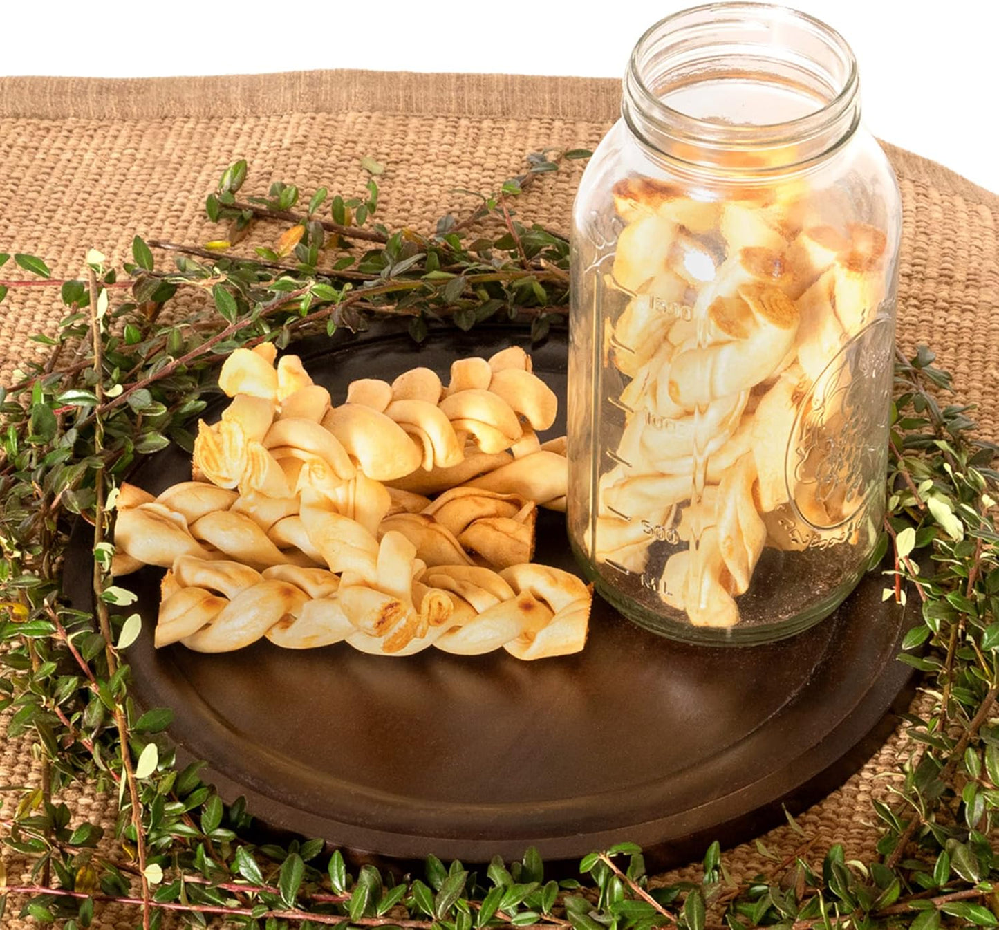 Pet Factory American Beefhide 6" Braided Sticks Dog Chew Treats - Chicken Flavor, 14 Count/1 Pack