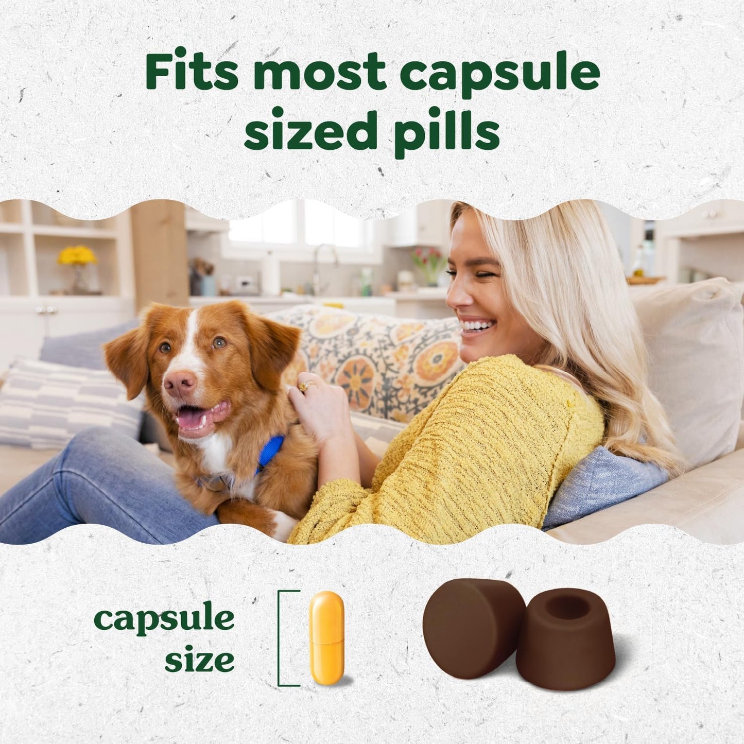 Greenies Pill Pockets for Dogs Large Size, Soft Dog Treats, Hickory Smoke Flavor, (6) 7.9 oz. Pouches (180 Treats Total)