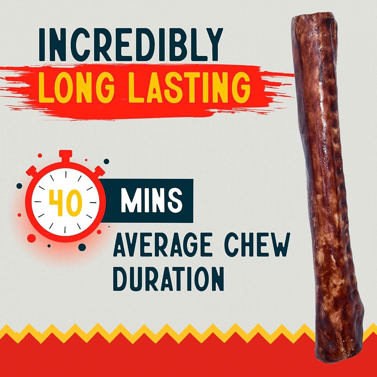 Canine Chews 10" Beef Basted Rawhide Bones for Large Dogs (50 Pack) - Hand-Rolled Dog Rawhide Chews Basted in Beef Broth - Beef Dog Rawhide Bones Promotes Dental Health - Hand-Rolled in Beef Broth