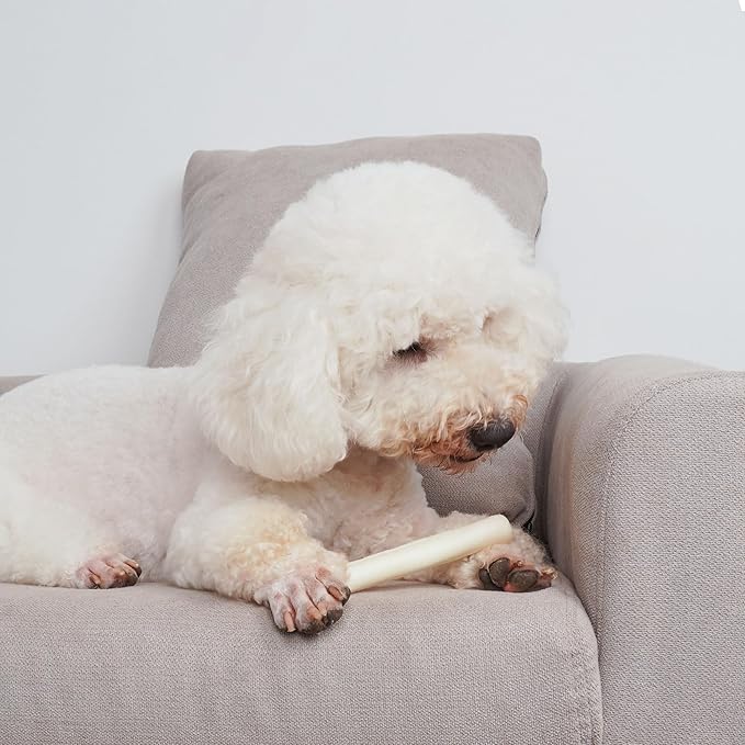 MON2SUN Dog Rawhide Rolls Twist Sticks 6.5 Inch Chew Treats Natural Flavor 60 Count for Puppy and Small Dogs