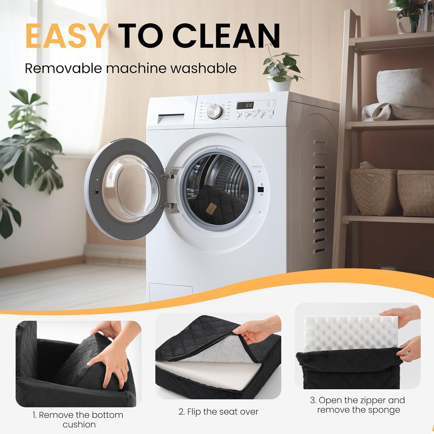 Dog Car Seat for Small Dog with Washable Mat, Memory Foam Booster Seat for Dogs Under 30lb, Elevated Pet Seat with Pockets, Anti-Slip Bed for Car, Perfect for Front & Back Seats with Safety Leash