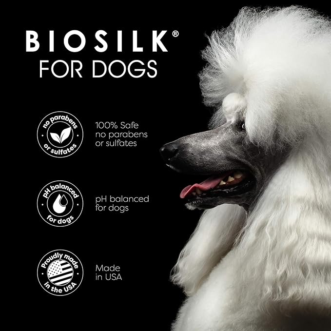 BioSilk for Dogs Silk Therapy Conditioner with Natural Coconut Oil | Coconut Oil Dog Conditioner from BioSilk for Dogs | High Quality Pet Conditioner for Dogs - 6 Pack